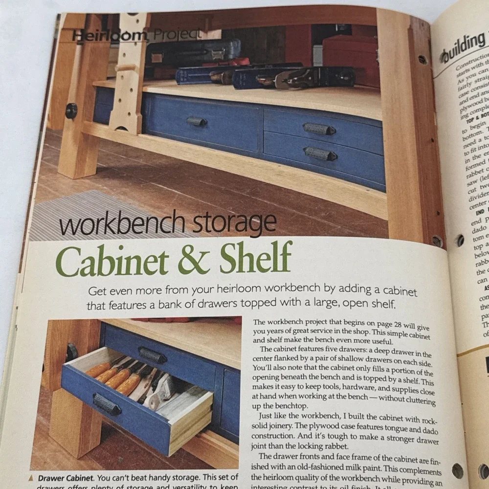 WOODSMITH Vol. 34 Issue 200 - HEIRLOOM WORKBENCH, CUTTING BOARD, CUTTING BOARD